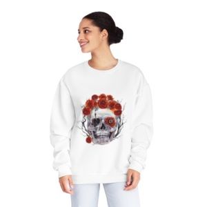 NWT Skull Rose Crewneck Sweatshirt